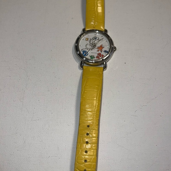 ♦️ Yellow Leather Strap Women's Watch - Picture 2 of 5